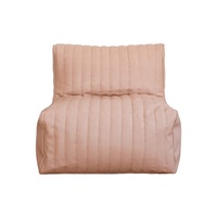 Housse de pouf pour enfants en similicuir vegan de luxe, non toxique et confortable