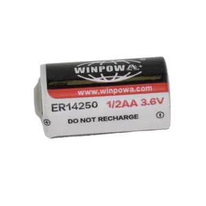 3,6 V Lithium Li-SOCl2 1200mAh 1,2 Ah ER14250 ER14250H ER14250M 1/2AA Größe Zellen batterie