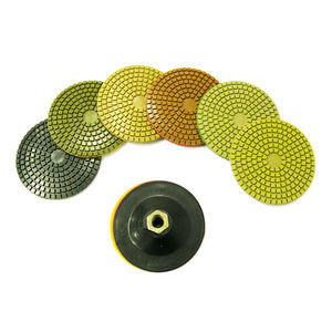 רפידות ליטוש יהלום 4 אינץ' 100 מ\\\"מ לליטוש רטוב של בטון, רפידות ליטוש יהלום לליטוש רצפות בטון - Product Image 5