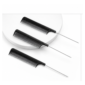 Pettine professionale in nylon con perno in metallo e denti speciali 21,5 cm - Product Image 3