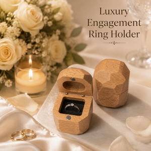 Vietnam Wood <b>Ring</b> <b>Box</b> for Proposal Handcrafted Luxury Engagement <b>Ring</b> Holder for Unique Anniversary and Wedding Gift - Product Image 4