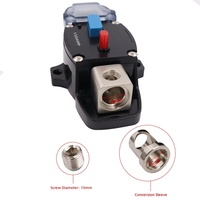 Manuel Sıfırlamalı 300 Amper Devre Kesici, 12-48 Volt DC, 0-8 Ölçülü Trolling Motor Araç Stereo Ses Sistemi Hat İçi Sigorta Bloğu Tutucuları