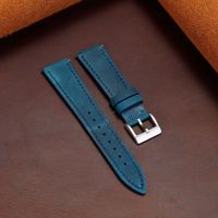 Fabricant de bracelets de montre en cuir véritable sur mesure OEM/ODM 18 mm 19 mm 20 mm 21 mm 22 mm 24 mm, bracelet en cuir suédé de luxe pour montre