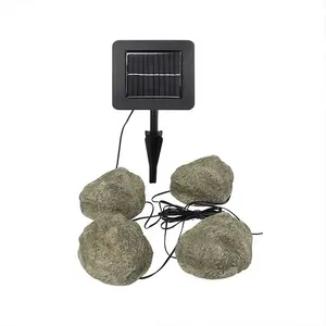 Solar Stone Lamp Intelligent garden light outdoor solar lawn light led landscape rock light JYO0030