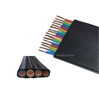 Vente en gros de fil de câble souple plat 4*2.5mm câble de cuivre rond 4*6mm pour les grues
