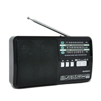 Radio rétro portable rechargeable am fm sw, 3 bandes, mah