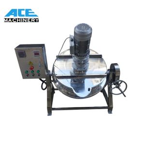 Chaudière à vapeur inclinable à double enveloppe Ace Oil Diesel Gaz naturel Électrique Pot de cuisson inclinable Pot à mélanger inclinable - Product Image 1