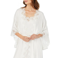 Robe de nuit élégante et glamour pour femmes, nouvelle arrivée Beefey, fluide, confortable, pyjama, dentelle sur le devant, vêtements de détente légers
