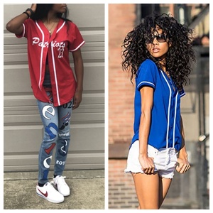 T-shirt de baseball pour femme à manches courtes, respirant, imprimé, séchage rapide, pour softball, personnalisable avec logo, été - Product Image 2