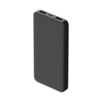 Banco de Energía Inalámbrico Económico de 10000 mAh de Capacidad Real con Pantalla LED, Batería de Litio-Polímero, Cargador Portátil para Teléfono para Uso en Exteriores