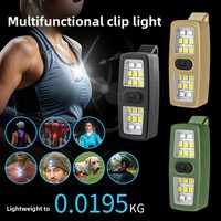 Quhike Nouvelle Lampe LED Stroboscopique Portable Multifonctionnelle à Clipser, Rechargeable, Ultra-légère, 0.37W, à Intensité Variable, pour Camping en Extérieur et Avertissement de Sécurité
