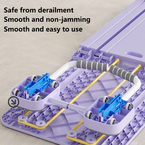 Mkas Set papan regang Pilates lipat multiguna dengan perlengkapan Pilates pengatur waktu latihan Ab untuk papan Pilates rekondisi rumah - Product Image 4