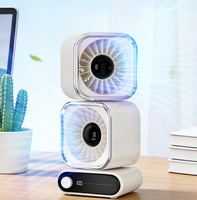 Ventilateur de circulation d'air de bureau multi-angles à double tête Bestherm Baisiteng, blanc – Produits intelligents pour la maison