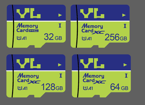 Alibaba 2027 venta al por mayor Mini tarjeta SD Micro muestras a granel DVR de alta velocidad <span class=keywords><strong>Chip</strong></span> de memoria 64GB 128GB 256GB capacidad verdadera A1 U3 velocidad DVR - Product Image 2