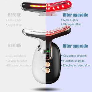 Masseur facial et cervical SHOmfrs à 3 modes de massage, masseur facial rechargeable à 3 couleurs, outil de sculpture du visage à domicile pour les soins de la peau OEM ODM - Product Image 2