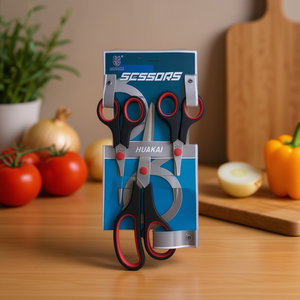 Huakai <b>Scissors</b> 3Pcs <b>Kitchen</b> Cut Set 12Pcs Pack - Product Image 2