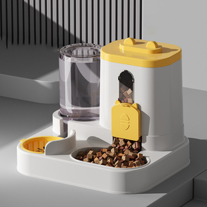 Auto <b>Feeder</b> with Double Bowl - Neck-Protecting Pet Food & Water Station - Product Image 4