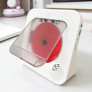 Lecteur CD de bureau en gros avec couvercle transparent et port USB pour la maison et le bureau, récepteur audio BT sans fil, radio FM, haut-parleur - Product Image 1
