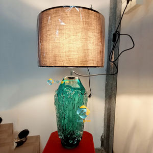 סיטונאי יוקרה למעלה איכות גבוהה-סוף LED אורות בעבודת יד מוראנו זכוכית מנורת שולחן - Product Image 2