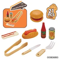 Barbecue électrique, accessoires de barbecue, jouets de cuisine, ensemble de jeu de cuisine pour enfants