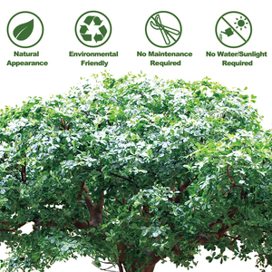 Tùy Chỉnh Lớn Nhân Tạo Ficus Benjamina Cây Sợi Thủy Tinh Trong Nhà Ngoài Trời Cảnh Trang Trí Cao Mô Phỏng Thân Thiện Với Môi UV - Product Image 6