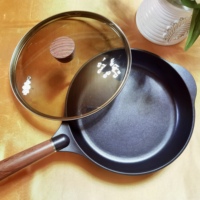 Ensemble de poêles à frire antiadhésives en aluminium de 11 pouces et 28cm avec couvercle