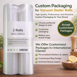 Rollos de Sellado <span class=keywords><strong>al</strong></span> Vacío para Conservación de Alimentos, 8 Pulgadas, 11x16, <span class=keywords><strong>Bolsas</strong></span> de Embalaje <span class=keywords><strong>al</strong></span> Vacío <span class=keywords><strong>Foodsaver</strong></span>, Rollos de 11 Pulgadas, Sellado Térmico - Product Image 1