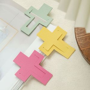 Vintage Style PU Leather Cross <b>Bookmarks</b> Page Clips Gift for Readers Book Lovers Retro Page Holders for Reading - Product Image 1