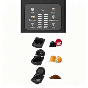 Machine à café à <span class=keywords><strong>capsules</strong></span> Anbolife 20 bars compatible <span class=keywords><strong>Nespresso</strong></span> Dolce Gusto et café moulu, machine à expresso à <span class=keywords><strong>double</strong></span> chaudière - Product Image 3