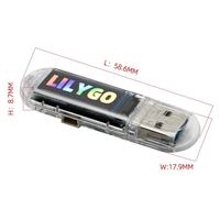 Carte de développement LILYGO T-Dongle-C5 ESP32-C5, Wi-Fi double bande, écran LCD IPS de 0,96 pouce, dongle USB, 16 Mo de mémoire flash, 8 Mo de PSRAM, prise en charge de la carte TF