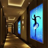 Cadre lumineux LED en aluminium A0-A4, à clipser, suspendu, durable, facile à utiliser, boîte lumineuse décorative d'intérieur