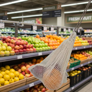 Wholesale Reusable Mesh <b>Bags</b> Custom Branding <b>Net</b> <b>Bags</b> for Grocery and Produce Storage - Product Image 1