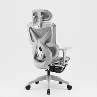 Nouveau design Dossier tissu Mesh Office Meeting Visitor Ergonomique Task Desk Chair avec repose-pieds