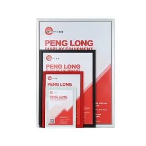 A4 Slide In Poster Frame Advertising Insert Picture Aluminum Snap Frame