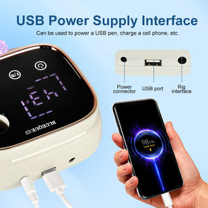 Lima Eléctrica Profesional para Uñas de 45000 RPM, Taladro para Uñas de Plástico, Lima para Uñas para Uso Comercial y Doméstico, Manicura Acrílica - Product Image 2