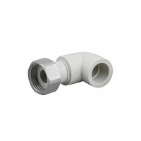 Coude PPR 90° ° Raccord fileté en plastique avec insert en acier inoxydable