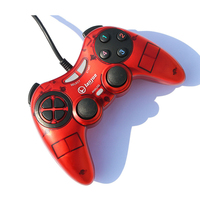 Manette de jeu filaire Double choc Contrôleur USB filaire Joystick pour PC Manette de jeu Manette de jeu