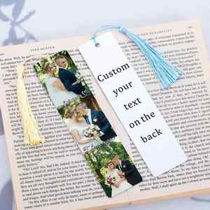 Marcapáginas de Acrílico Personalizado con Foto, Marcador de Libros con Imagen Impresa Personalizada y Borla para Regalo Conmemorativo - Product Image 1