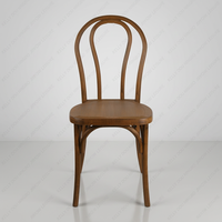 Chaise de restaurant en résine JIHOW, couleur châtaigne, design moderne antique, légère, durable, usage commercial