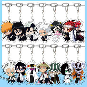 29 estilos Bleach Kurosaki Ichigo <span class=keywords><strong>Rukia</strong></span> llavero de plástico acrílico de doble cara - Product Image 2