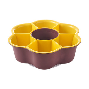 Großhandel Doppels chicht Kunststoff Gemüse Obst Wasch korb Multi grid rotierende Hot Pot Platte Abfluss Siebe - Product Image 6