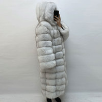 Manteau à capuche en fourrure de renard véritable pour femme, décontracté, de haute qualité, avec capuche et manches amovibles, couleur personnalisable, coton et polyester
