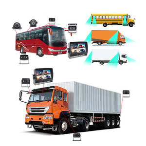 RV yarı kutu kamyon römork araç izleme sistemi kamera 2 bölünmüş ekran için 7 inç monitör ve <span class=keywords><strong>DVR</strong></span> ile araç kamerası konut - Product Image 5