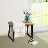 Pieds de table en métal noir de 28 pouces, pieds de bureau industriels robustes, pieds de meubles DIY pour la maison