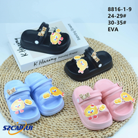 Mignonnes sandales en EVA pour filles, style dessin animé, vente en gros directe d'usine, chaussures de plage pour enfants, prix le plus bas
