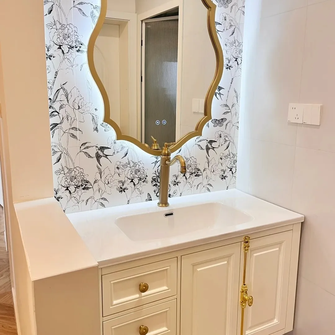 Prezzo di fabbrica stile francese bagno specchio Vanity Euro moderno di alta qualità personalizzato