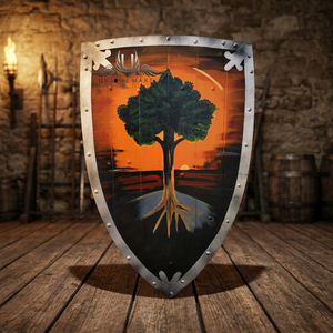 Escudo de Árbol Pintado a Mano Unique Mart, Decoración de Pared de Metal con Diseño de Naturaleza - Product Image 1