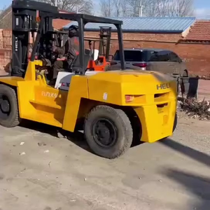 HELI 10 Ton Heavy Duty Counterbalance Diesel Forklift Truck 10000kg Lift Capacity Reinforced <b>Frame</b> Adjustable Side Shift Forks - Product Image 1