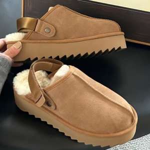 Bottes de neige antidérapantes tendance 2025, bottes de neige en laine de haute qualité pour hommes et femmes, chaussures de marche en plein air, chaussures de créateur de luxe - Product Image 1