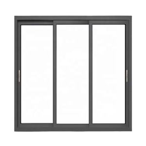 Écran coulissant en verre pour portes Boulon en aluminium Flats Balcon Protecteur d'insectes Mouche rétractable Deux panneaux Hôtel 7 Porte coulissante - Product Image 4